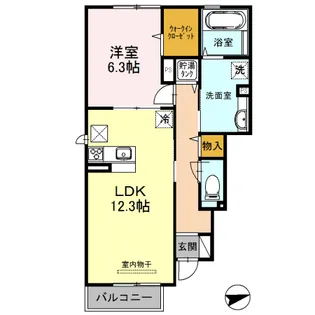 リアン ドュ ファミーユ【1階】の間取り