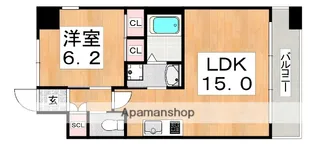 プレジオ帝塚山【7階】の間取り