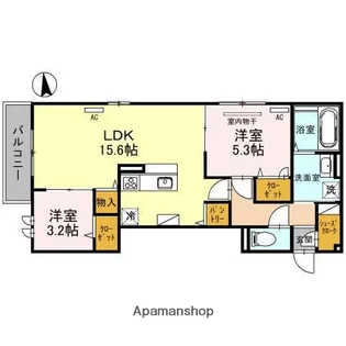 クラシスト杭全【3階】の間取り
