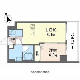 ウェルホームズ住吉大社【5階】の間取り