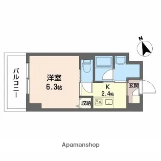 ウェルホームズ住吉大社【4階】の間取り