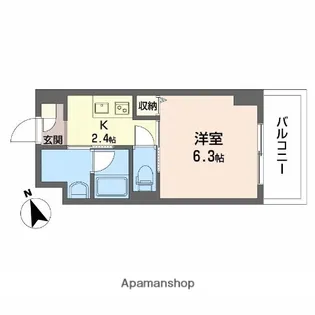ウェルホームズ住吉大社【4階】の間取り