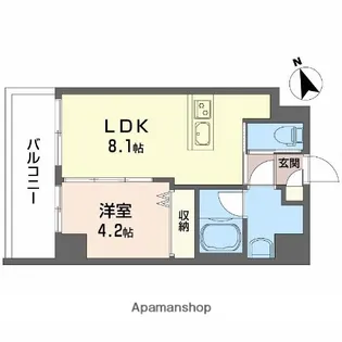 ウェルホームズ住吉大社【3階】の間取り