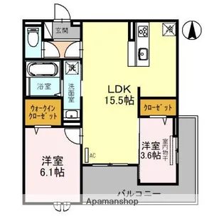 パートリアネモフィラ【3階】の間取り