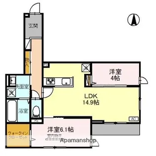 エミネンス(喜連)【2階】の間取り