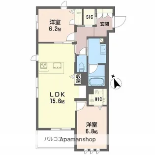 ココン文の里【1階】の間取り