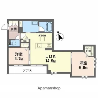 ココン文の里【1階】の間取り