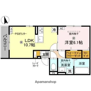 トキネス駒川(コマガワ)【2階】の間取り