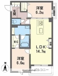 シャーメゾン グリナージュ【2階】の間取り