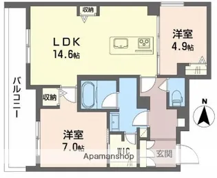 シャーメゾン グリナージュ【2階】の間取り