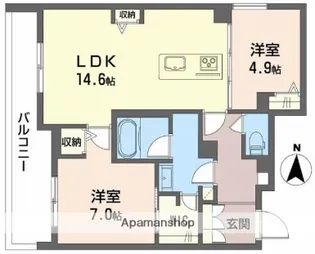シャーメゾングリナージュ【3階】の間取り