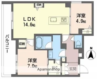 シャーメゾングリナージュ【4階】の間取り
