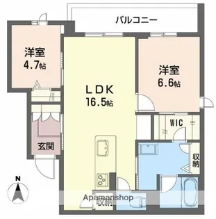 シャーメゾン グリナージュ【2階】の間取り