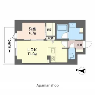 セントリヴィエ大阪梅田【3階】の間取り