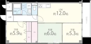 リーヴァ三日市【1階】の間取り