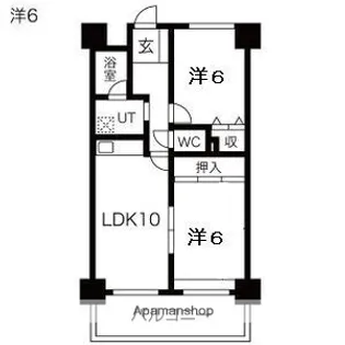 平野西レジデンス【1階】の間取り