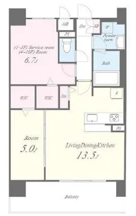 ディエスベアティ久宝寺口【3階】の間取り