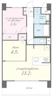 ディエスベアティ久宝寺口【2階】の間取り