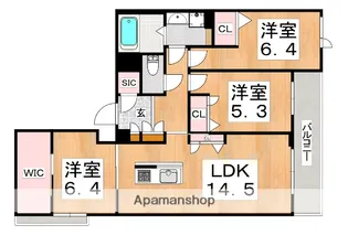 エスペランサ北田辺Ⅱ【2階】の間取り