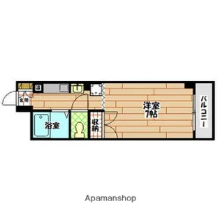 1Kの間取り画像