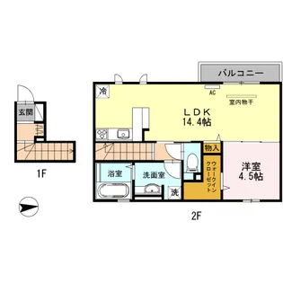パルビレッジ【2階】の間取り