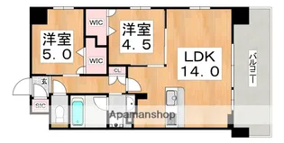 大阪府大阪市東住吉区針中野1丁目【マンション】の間取り