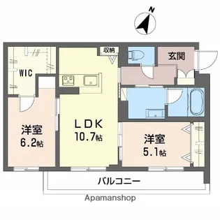 シャーメゾン玉津【4階】の間取り