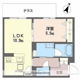 シャーメゾン玉津【1階】の間取り