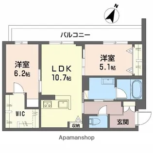 シャーメゾン玉津【2階】の間取り