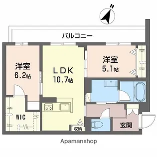 シャーメゾン玉津【4階】の間取り