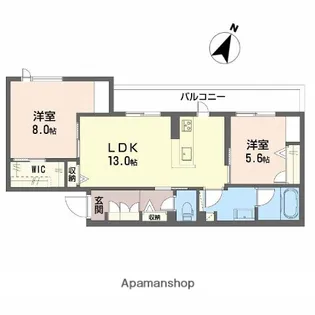 シャーメゾン玉津【4階】の間取り