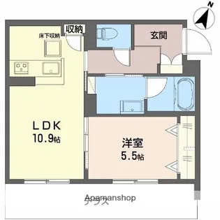 シャーメゾン玉津【1階】の間取り