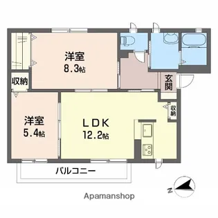 大阪府松原市天美南6丁目【アパート】の間取り