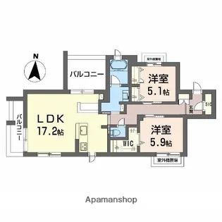 シャーメゾン ラト ファミリア【3階】の間取り