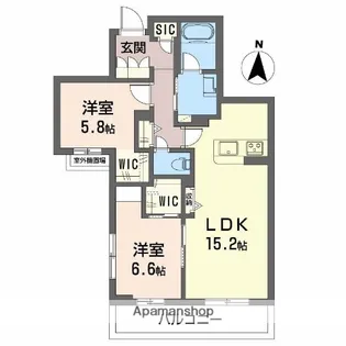 シャーメゾン ラト ファミリア【3階】の間取り