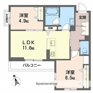 シャーメゾン アヴァンス【3階】の間取り