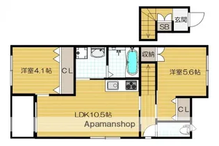 CHAMBORD M【2階】の間取り
