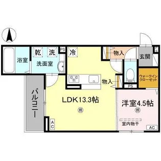 パサログランデ背戸口【3階】の間取り