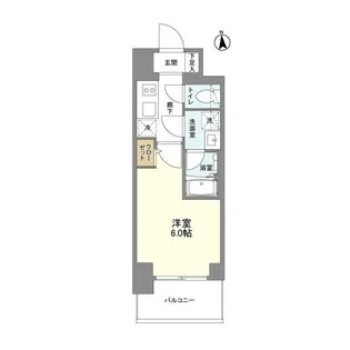 リヴェント難波ウエスト【0207号室】の間取り