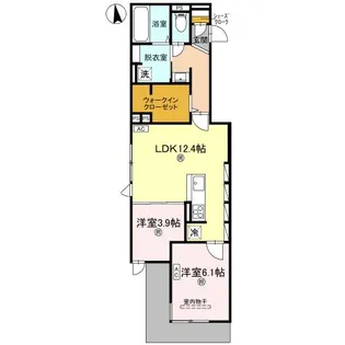 D−ROOM瓜破SOUTH【1階】の間取り