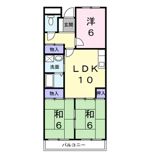 ヴィルフォーレ ミチハタ【2階】の間取り