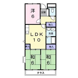 ヴィルフォーレ ミチハタ【1階】の間取り