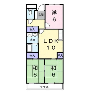 ヴィルフォーレ ミチハタ【1階】の間取り