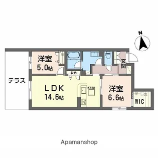 グランステラ鳳【1階】の間取り