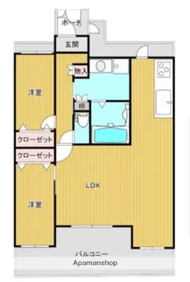 ユニハイム北田辺アクロス【8階】の間取り