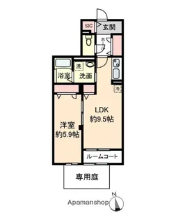 アドバンスグナーデ【1階】の間取り