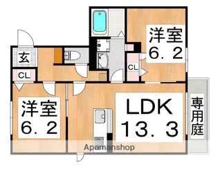 DEMEURE CRECIA Ⅰ【1階】の間取り