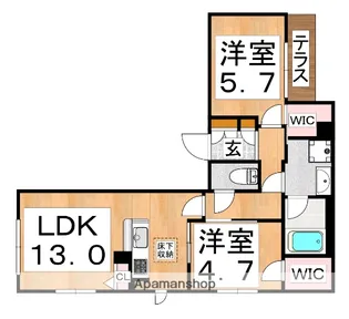 シャーメゾン ル シーニュ【1階】の間取り