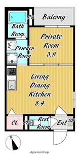 センチュリー昭和町【3階】の間取り