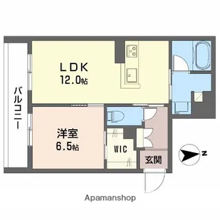 シャーメゾンエラブル梅田北【3階】の間取り